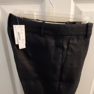 JCrew black linen pants